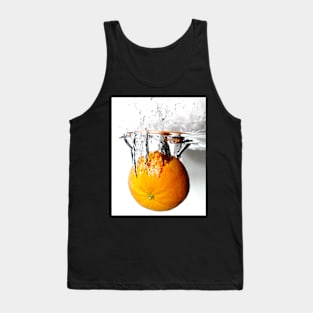 splashing orange Tank Top